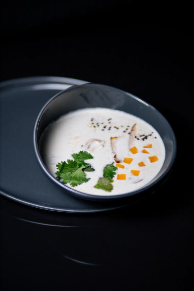 Сырный суп с угрем